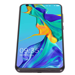 AUNC Smartphone Desbloqueado, cámara Frontal de 13MP 6.7in Smartphone Dual Card Dual Standby Glass Punch Screen para el hogar Enchufe de la UE características