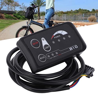 Panel de control de pantalla LED para bicicleta eléctrica, panel de pantalla LED para bicicleta eléctrica 36V 48V S810 Medidor de pantalla LED para bi