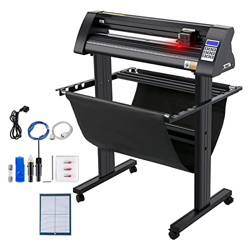 ZZAMG Cortador de Plotter de Vinilo de 870 mm, Cortador de Plotter de Pantalla LED con Soporte, Impresora de Vinilo con Fuerza y Velocidad Ajustables  precio