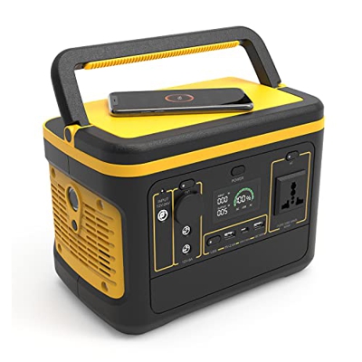 PHASFBJ Fuente de alimentación de batería Externa, Cargador de portátil Batería de Respaldo, con Salida de CA de 110 V/600 W, USB QC3.0, PD65W, linter