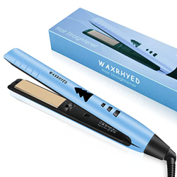 WaxRhyed Plancha y Rizador, Temperatura Variable de 120 a 200°C, 30s de Calentamiento Rápido con Pantalla LCD, Plancha Profesional de Cerámica para Sa características