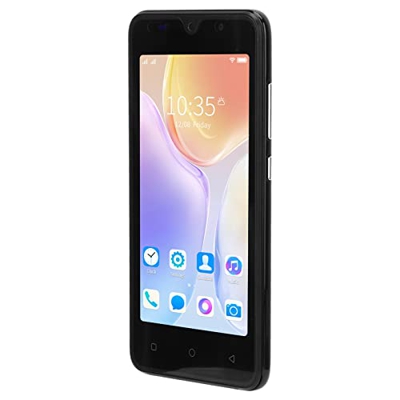 Pasamer Teléfono móvil con Doble SIM, teléfono Inteligente con reconocimiento Facial ABS para Juegos Negro