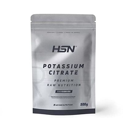 Citrato de Potasio en Polvo - 504 MG mineral elemental - de HSN | Sin Sabor 500 gr = 333 Tomas por Envase 100% Puro Potasio Sin Añadidos ni Excipiente