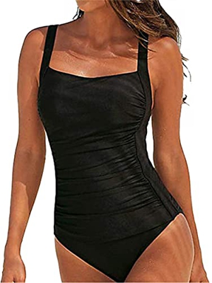 CheChury Bañador Mujer Sexy Trajes de baño de Una Pieza Bañador Halter con Monokini Verano Vacaciones Playa Elegante Push up Cuello Halter para Mujer