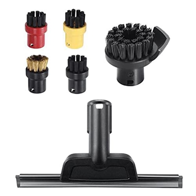 Lwenwen Store Boquilla de Ventana raspador de Cepillo Redondo for karcher SC1 SC2 SC3 SC4 SC5 for cepillos de barredora de Vapor Accesorios for Piezas