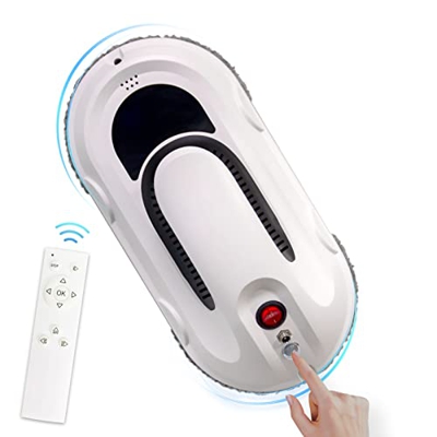 Robot Limpiador De Ventanas, Aspirador De Ventanas Robótico De Limpieza De Vidrio Inteligente Con Control Remoto, Para Techo De Azulejos De Mesa De Ve