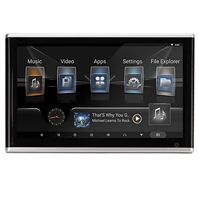Sistema de entretenimiento de audio y video, monitor inalámbrico para soporte de reposacabezas para automóvil