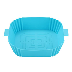 Cestas de silicona Revestimiento de freidora de aire reutilizable de grado alimenticio antiadherente cuadrado Accesorios de freidora de aire de cocina precio