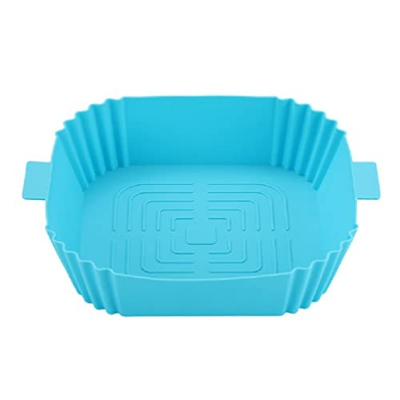 Cestas de silicona Revestimiento de freidora de aire reutilizable de grado alimenticio antiadherente cuadrado Accesorios de freidora de aire de cocina