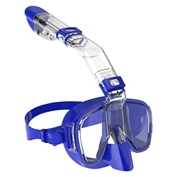 Gafas de Buceo Máscara de buceo for adultos Máscara de esnórquel Kit de esnórquel de silicona líquida antivaho a prueba de agua con tubo de buceo pano en oferta