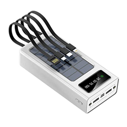 PIANAI Viene con un Banco de energía Solar de Tesoro de Carga de Gran Capacidad de 30000 mAh de Cuatro Cables Compatible con el 99% de los Dispositivo características