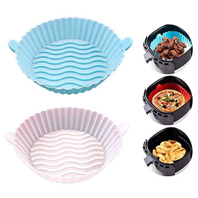 2pcs Accesorios para Freidora de Aire Silicona para Freidora de Aire Silicona Freidora Aire Freidora de Aire Revestimientos de Silicona Freidora de Ai