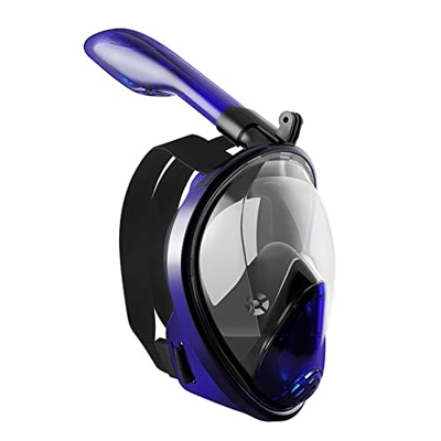 Gafas de Buceo Máscara de esnórquel de cara completa Máscara de esnórquel de respiración completamente seca Máscara de buceo de silicona líquida for a