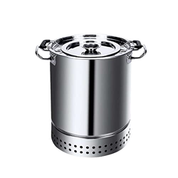 Parrilla pequeña para barbacoa, parrilla de hierro fundido, cocina al aire libre y ahumador plegable para barbacoa, camping, patio, patio trasero y cu en oferta