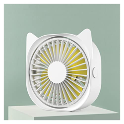 KKYKP Electrodomésticos de dibujos animados de escritorio USB Ventilador de enfriamiento de aire 360 ° Rotación Turbo Ventilador for acondicionador de precio