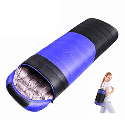 LANGWEI Saco De Dormir De Plumón para Adultos, Saco De Dormir De Viaje Impermeable para Clima Frío, Sacos De Dormir Ligeros para Mochileros para Sende
