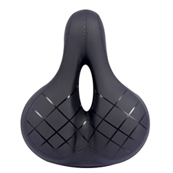 ZONIY Cojín For Asiento De Bicicleta, Sillín Reflectante Suave Y Trasero Grande, Absorción De Impacto, Hueco, Transpirable, Cómodo, Accesorios For Bic en oferta