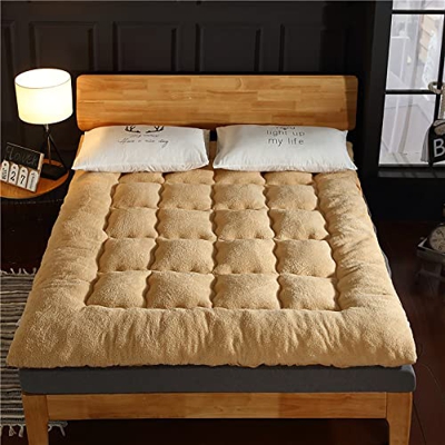 CHIMNE Colchón de Cordero súper Grueso, colchón Plegable del Dormitorio Universitario, colchones de Ropa de Cama, Hoja Plegable Natural de Tatami colc