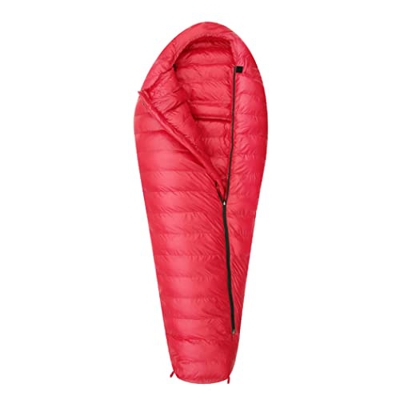 LANGWEI Saco De Dormir De Plumón para Adultos, Saco De Dormir De Momia Ultraligero De Plumón De Ganso 1100/1400 FP con Saco De Compresión, Sacos De Do