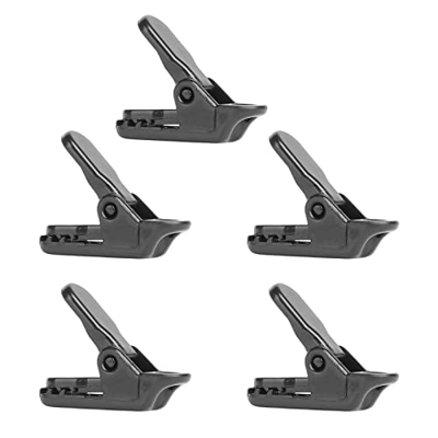 perfk Clip de Lona para Tienda de campaña, 5 uds, Hebilla de toldo para Exteriores, Resistente con Soporte para Agujeros, Abrazaderas para Tienda de