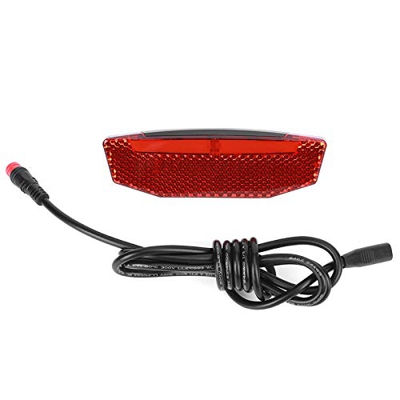 Weojeviy Bicicleta Eléctrica 6V-60V Taillight LED Luz De Advertencia Equipo De Conducción Nocturna Conector Impermeable