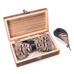 LEIGE Juego de cajas de regalo de madera for hombres, fiesta de negocios, boda, hecho a mano, broche de corbatín (Color : B, Size : 6.5X12.5CM) precio