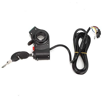 Weojeviy Accesorio para Patinetes Eléctricos, Pantalla Roja, Bloqueo de Pulgar E Interruptor, Patinetes Eléctricos, Accesorios de Empuñadura de Aceler