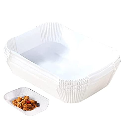 Lefenii Papel para freidora de aire, forro de papel de pergamino rectangular para freidora de aire, accesorios de papel para freidora de aire de uso ú