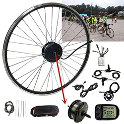 Niczu Kit Conversión Bicicleta Eléctrica Adecuada para Bicicletas Montaña 24V 36V 48V 250W 350W 500W Accionamiento Trasero Motor Giratorio 20 24 26 27 características