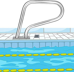 CRADZZA Sturdy Pool Safety Handrails 3-Bends SPA Rails, 304 Stainless Steel Flange Swimming Pool Handrail with Bottom Plate, Handle Easy Assembly características