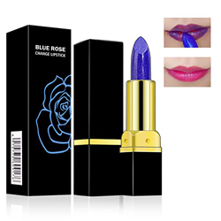 Lápiz labial Magic Blue Shimmer, Pintalabios Que Cambia de Color, Colores Mágicos Que Cambian de Temperatura, Cuidado de labios Hidratante Antiadheren precio