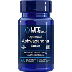 Life Extension, Optimized Ashwagandha Extract (extracto de Ashwagandha), 60 cápsulas Veganas, Probado en Laboratorio, Vegetariano, Sin Gluten, Sin Soj características