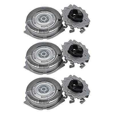 EEKBO 3 piezas Cabezales de Afeitado Cuchilla Compatible con Philips Afeitadoras Eléctricas Serie 5000 S5078 S5351 S5530 S5551 S5888, Cabezal de Repue
