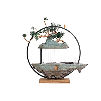 Creative Water Fountain Fountain Landscape Lucky Living Room Office Home Desktop Zen Ornaments Opened