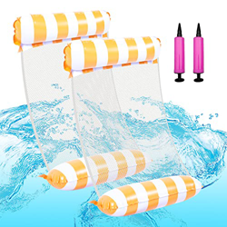 LUFEEMGA 2 hamacas de natación de agua, para piscina, tumbonas de agua, cómodas, hinchables, para adultos, diversión de vacaciones y recuperación (nar precio