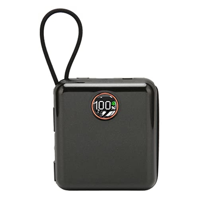 Shanrya Paquete de batería Externa, operación Simple, Banco de energía de Salida Dual Segura, Carga rápida con Pantalla LED para teléfonos Inteligente