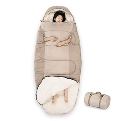 Saco De Dormir Para Acampar, Saco De Dormir Ligero Para Mochileros Para Adultos, Equipo De Senderismo Para Acampar Al Aire Libre Para Clima Frío De 3  características