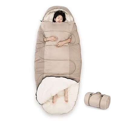 Saco De Dormir Para Acampar, Saco De Dormir Ligero Para Mochileros Para Adultos, Equipo De Senderismo Para Acampar Al Aire Libre Para Clima Frío De 3 
