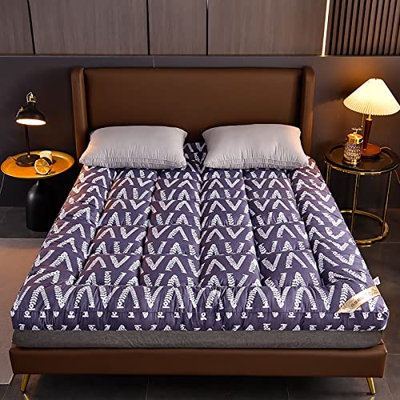 CHIMNE Colchón de suelo japonés, el colchón de futón enrolla el colchón de camping tatami plegable fácil de almacenar y transportar: relleno alternati