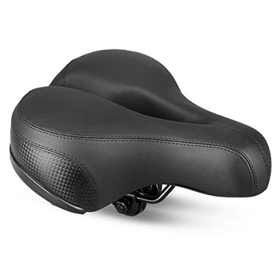 Bicicletas de una Silla de Cuero PU de Doble Primavera de Moto Grande del vago Asiento Extra Soft Comfort Ancho de una Silla Pad for Bicicleta Cubiert