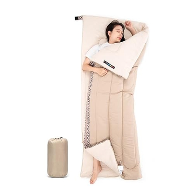 LANGWEI Sacos De Dormir para Acampar para Adultos, Sacos De Dormir Portátiles Ligeros Y Cálidos para Mochileros para 3 Estaciones De Senderismo En Int