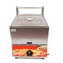 Freidora de gas de acero inoxidable, freidora de gas de la encimera 11L con canastas y tapa extraíbles, potencia de fuego ajustable, mango táctil ergo precio