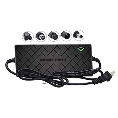 KIDWA Cargador de baterías de litio de 42 V, cargador de 2 A, cargador de carga rápida para bicicletas eléctricas autoequilibrantes (color 2 A, tamaño