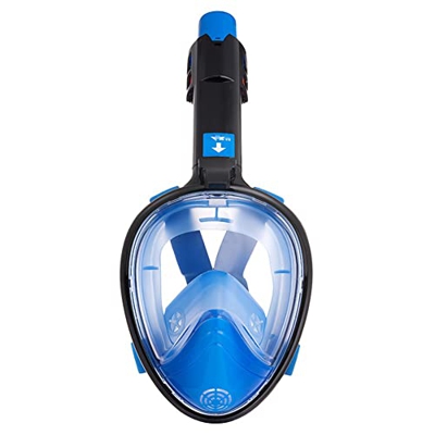 Gafas de Buceo Máscara de esnórquel 180 ° Cara completa Adulto Esnórquel completamente seco Máscara de cara completa Aprendizaje Natación Buceo Respir