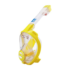 Gafas de Buceo Máscara de esnórquel for adultos Silicona líquida Física antivaho PC Esnórquel completamente seco Máscara de cara completa Natación Más características