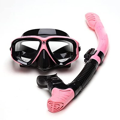 Gafas de Buceo Máscara de esnórquel Vidrio templado Máscara de buceo de silicona Juego de esnórquel Equipo Miopía Gafas de natación Aprendizaje Nataci