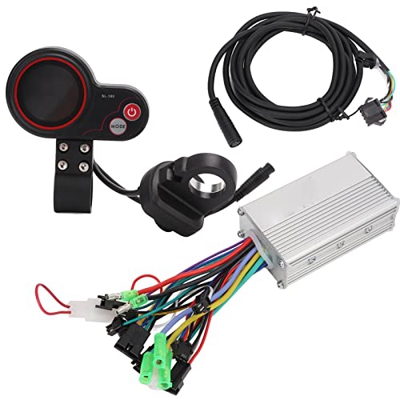 TeamSky Kit de Controlador de Scooter eléctrico, Kit de Controlador sin escobillas de Panel de Pantalla LCD Impermeable para Scooter de Bicicleta eléc