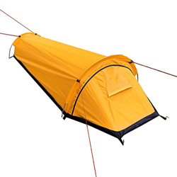 Worparsen Tienda de campaña de poliéster de gran capacidad que acampa saco de dormir descanso y dormir al aire libre impermeable naranja características