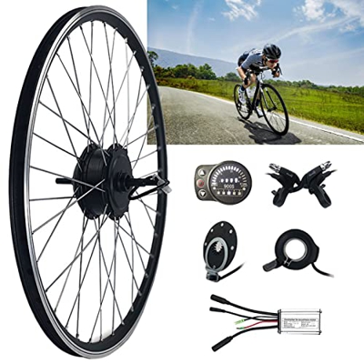 Kit Conversión Bicicleta Eléctrica Impermeable 36V 48V 250W 500W Accionamiento Trasero Motor Rotativo 20 24 26 27.5 28 29 Pulgadas 700C Rueda Trasera 