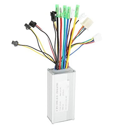 TeamSky Controlador de Onda Cuadrada, Controlador de Motor de Bicicleta eléctrica Controlador de Motor de Velocidad sin escobillas de 36V 48V 500W par